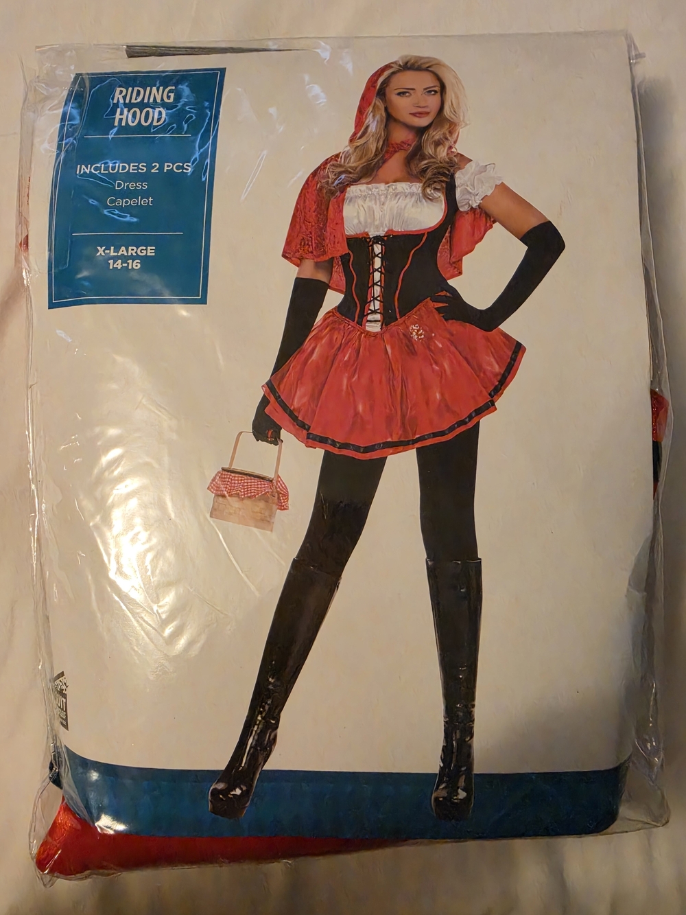 Costume Dress and Capelet - Red (Includes 2 pcs)